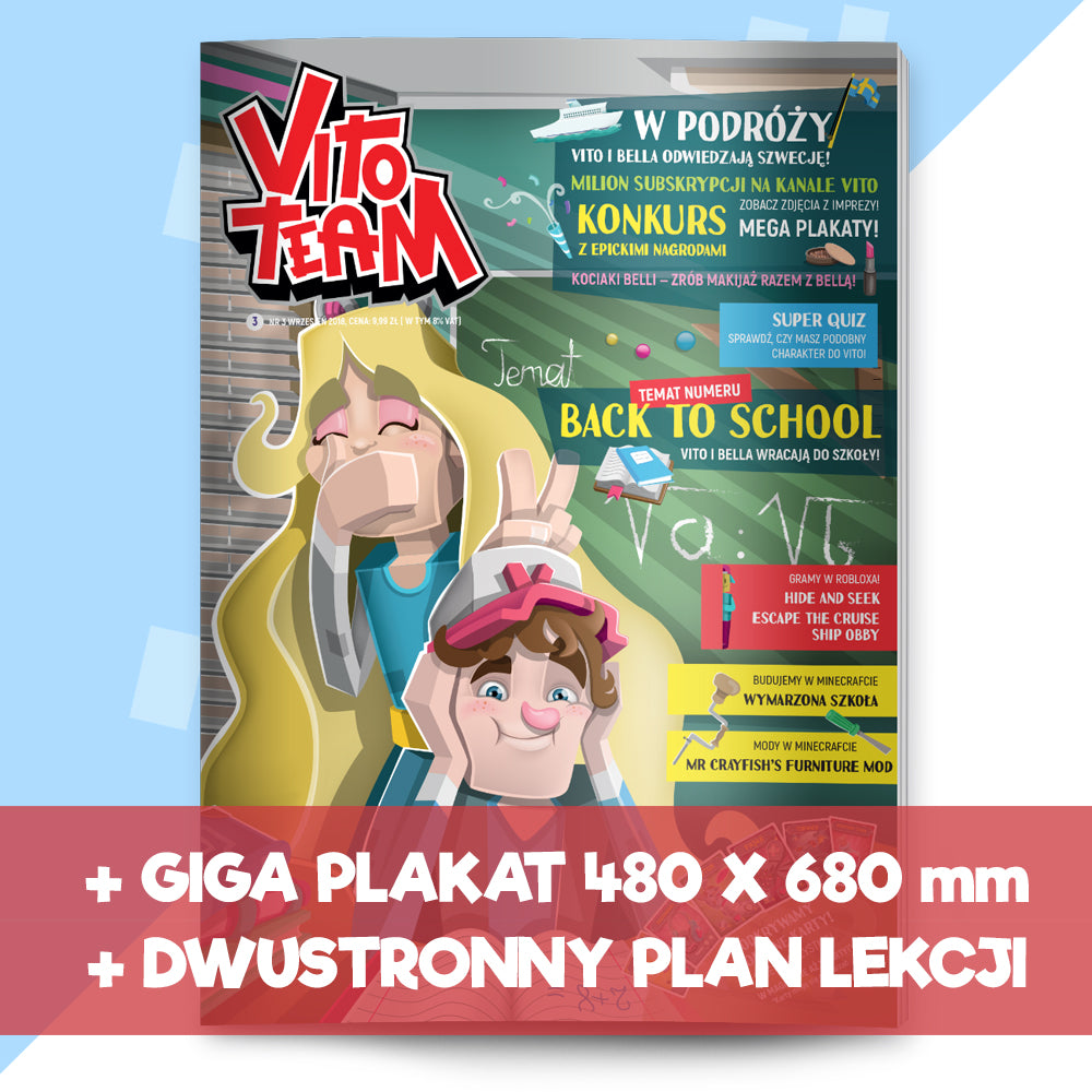 [PRZEDSPRZEDAŻ] MAGAZYN VITO TEAM #3 - WRZESIEŃ 2018 + PLAN LEKCJI