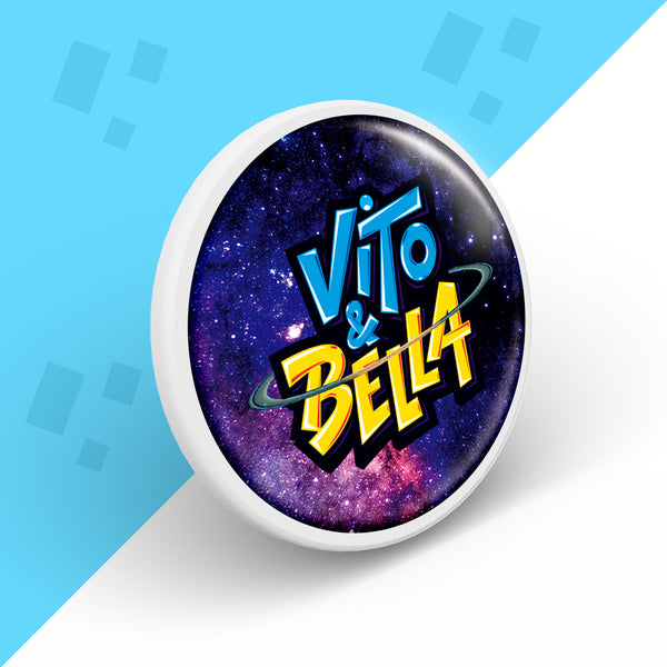MAGNES NA LODÓWKĘ 3D OKRĄGŁY - VITO i BELLA + GRATIS KARTA Z AUTOGRAFEM VITO i BELLI!