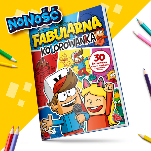 FABULARNA KOLOROWANKA - VITO i BELLA + KARTA Z PODPISEM VITO i BELLI!