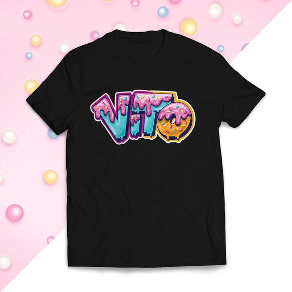 T-SHIRT SŁODKI VITO - CZARNY + GRATIS KARTA Z AUTOGRAFEM VITO i BELLI!