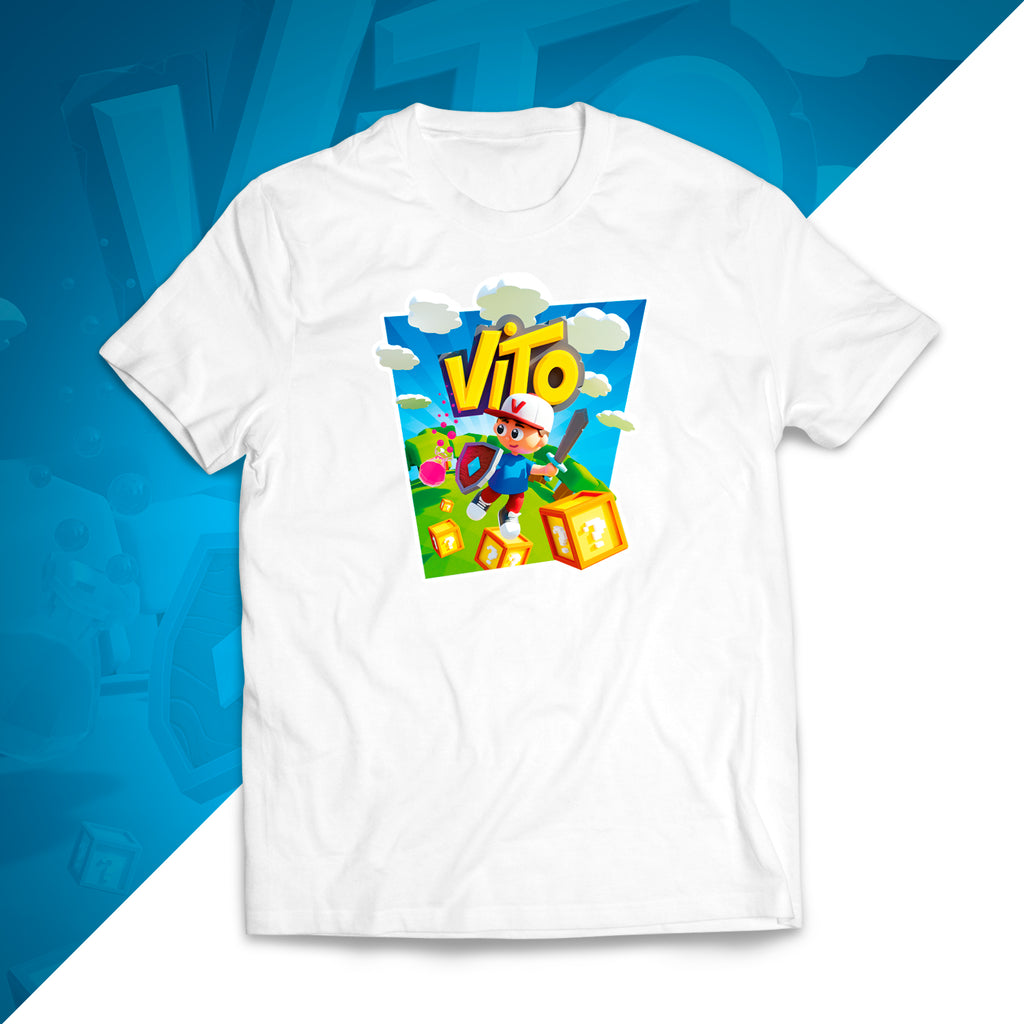 T-SHIRT VITO 3D - BIAŁY + GRATIS KARTA Z AUTOGRAFEM VITO i BELLI!